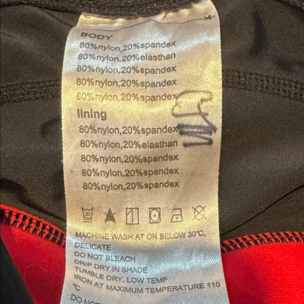 BALEAF Black Women's Bike Shorts with Purple-Pink Side Panels - Picture 3 of 11